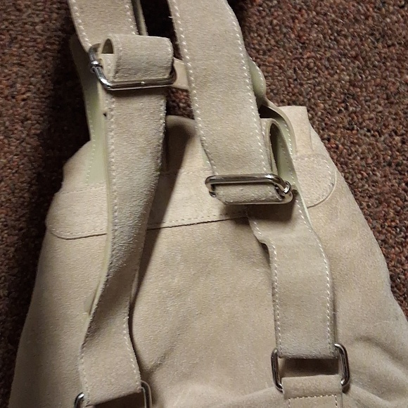 Ugg Mini Suede Leather Backpack Beige  RARE main image 12